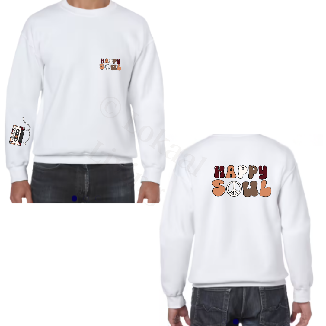 Sweater - Wit - volwassenen - (ontwerp naar keuze)