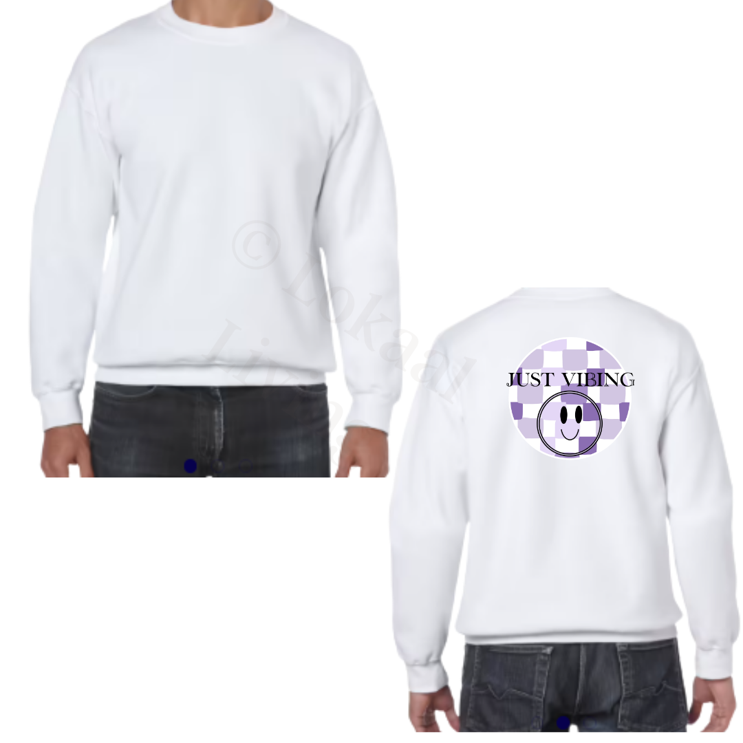 Sweater - Wit - volwassenen - (ontwerp naar keuze)