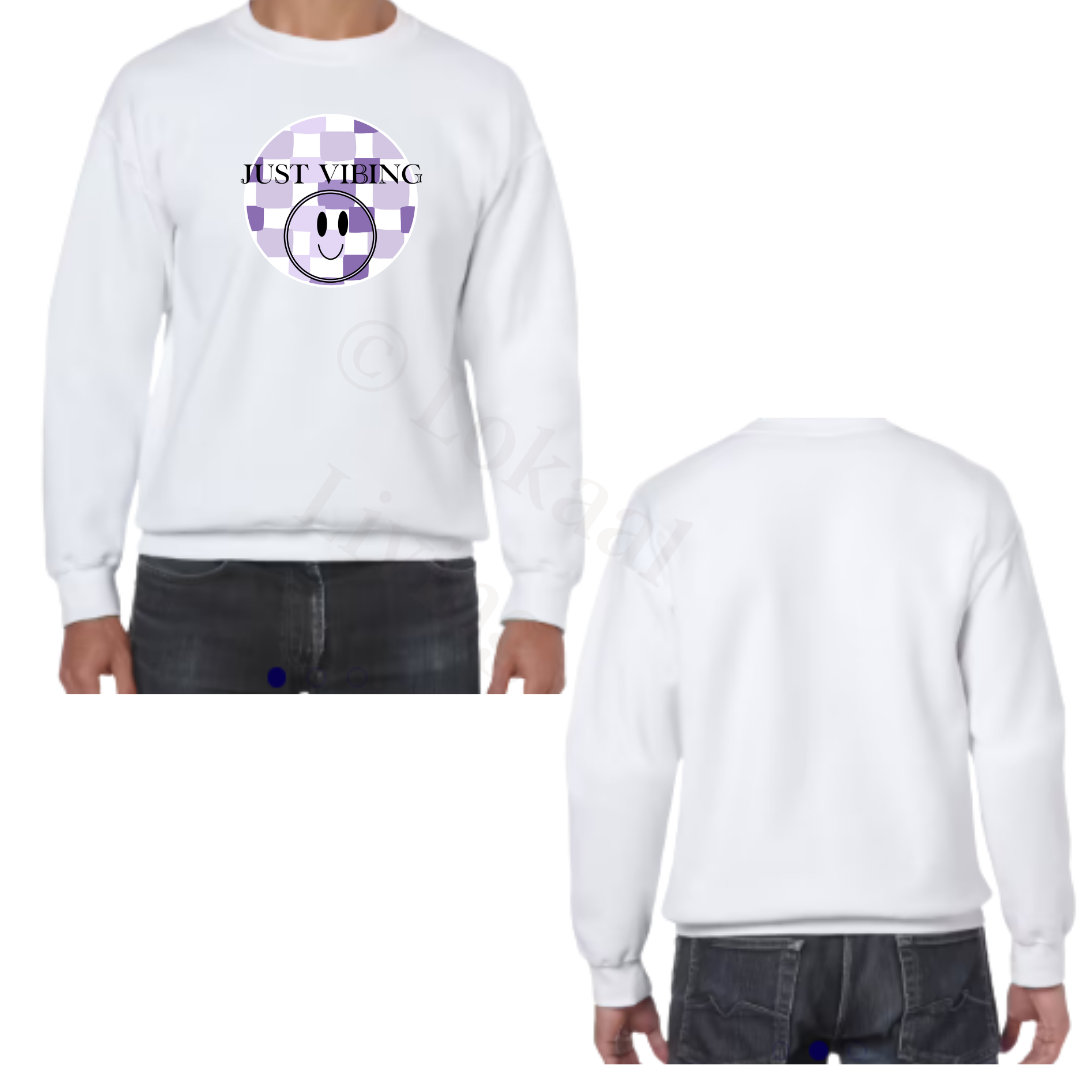 Sweater - Wit - volwassenen - (ontwerp naar keuze)