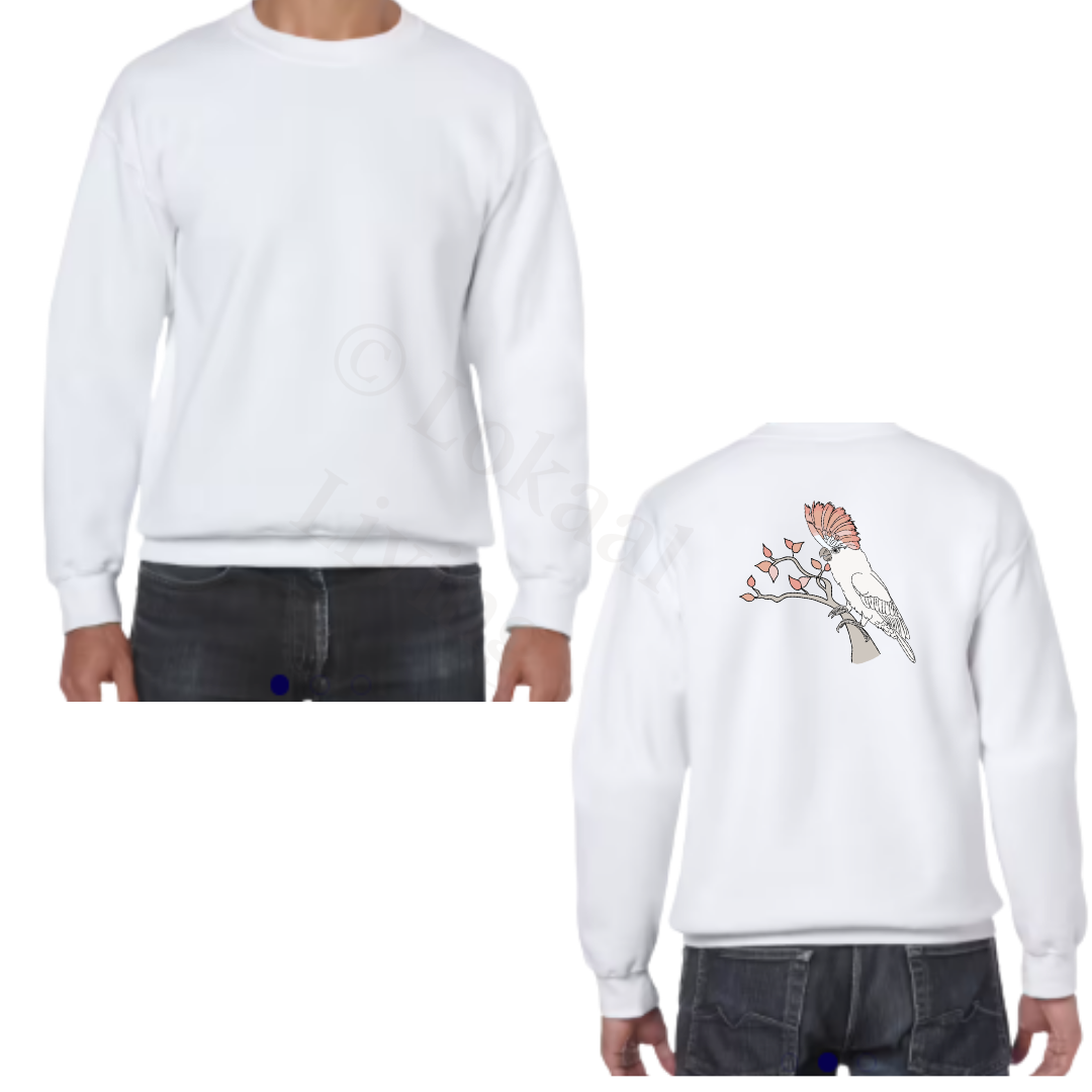 Sweater - Wit - volwassenen - (ontwerp naar keuze)