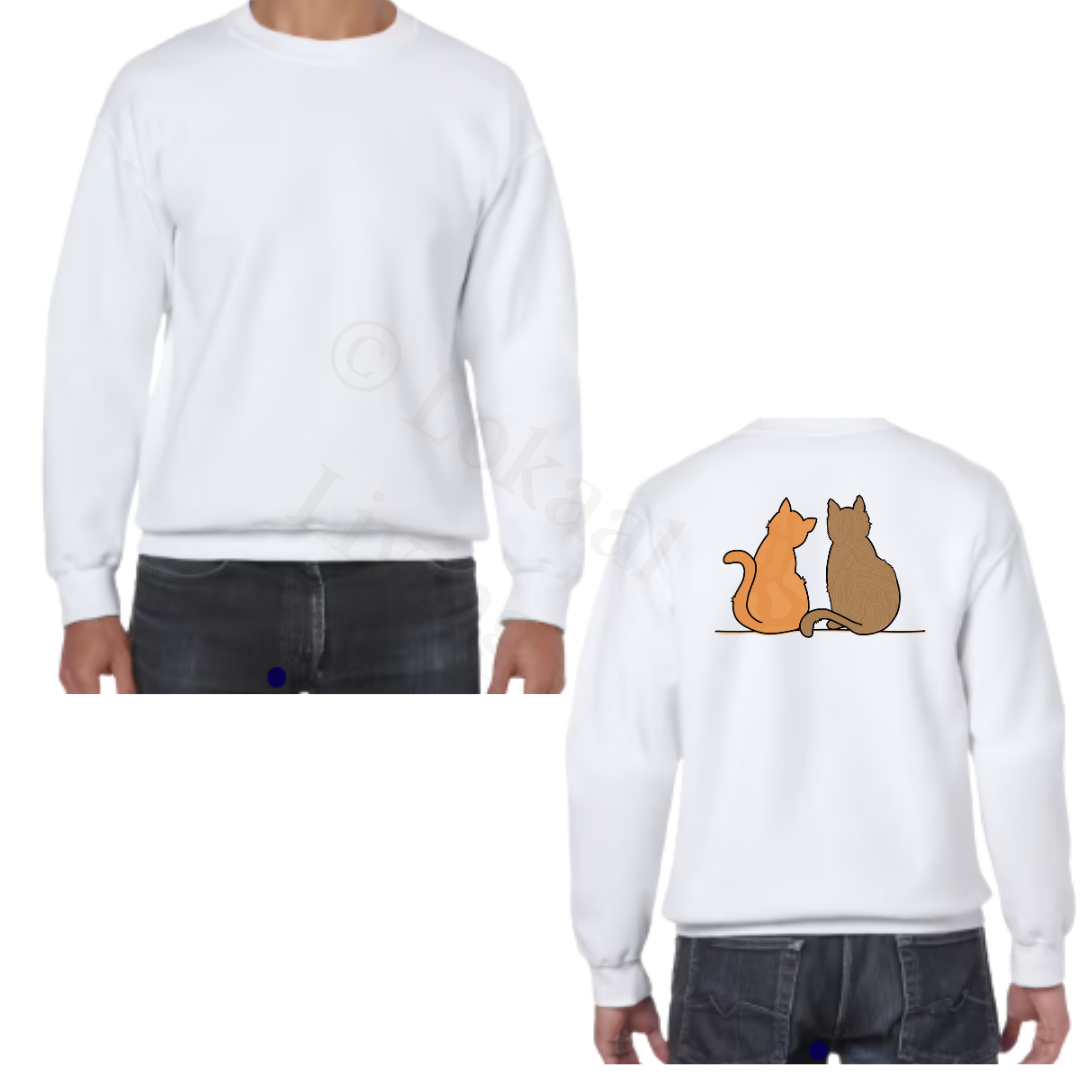 Sweater - Wit - volwassenen - (ontwerp naar keuze)