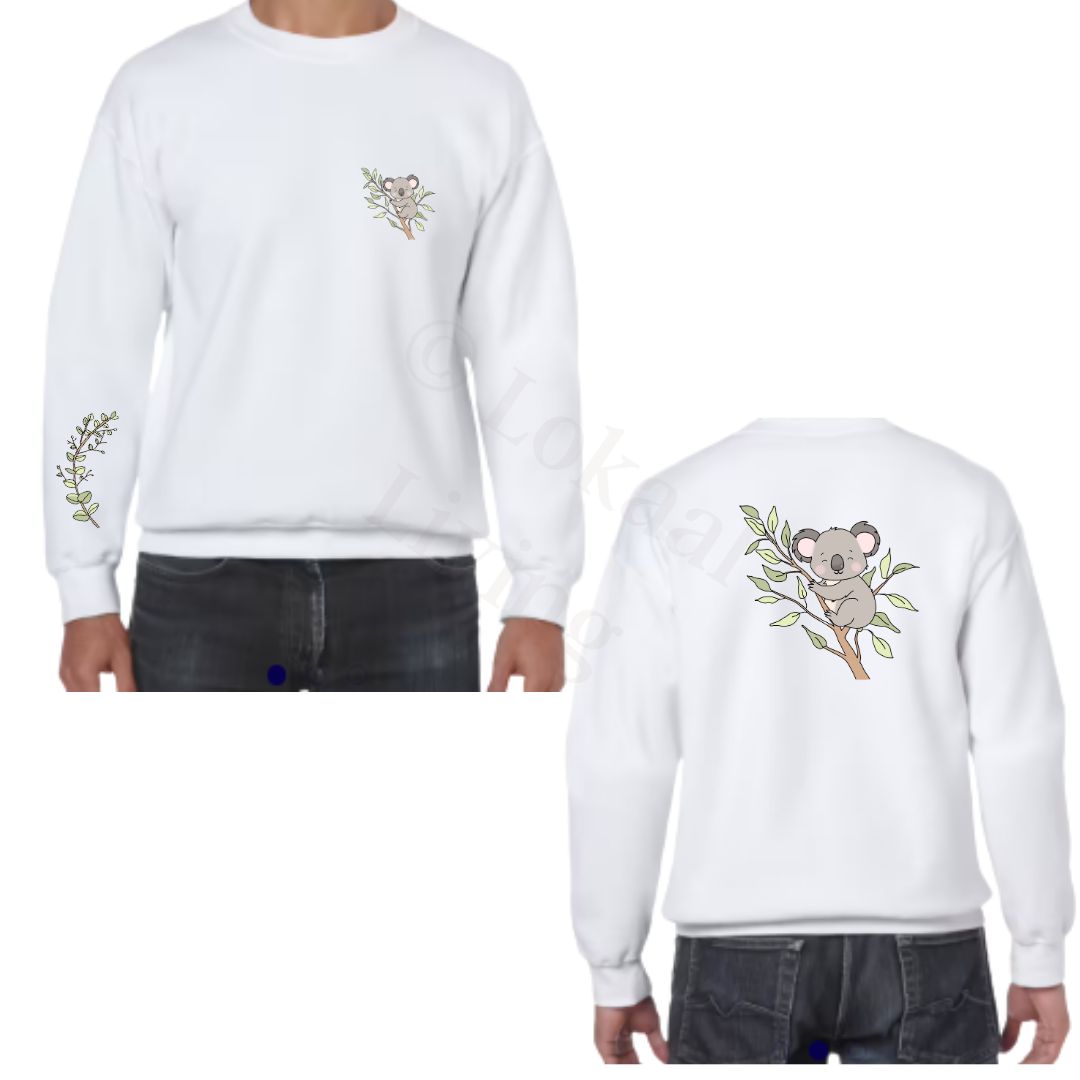 Sweater - Wit - volwassenen - (ontwerp naar keuze)