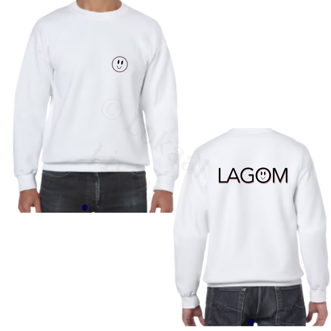 Sweater - Wit - volwassenen - (ontwerp naar keuze)