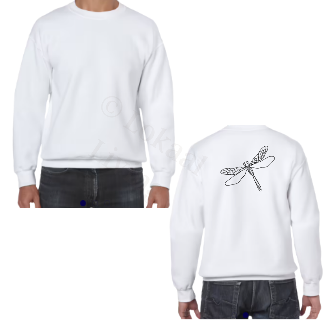 Sweater - Wit - volwassenen - (ontwerp naar keuze)