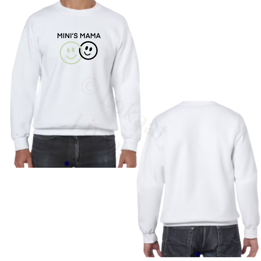 Sweater - Wit - volwassenen - (ontwerp naar keuze)