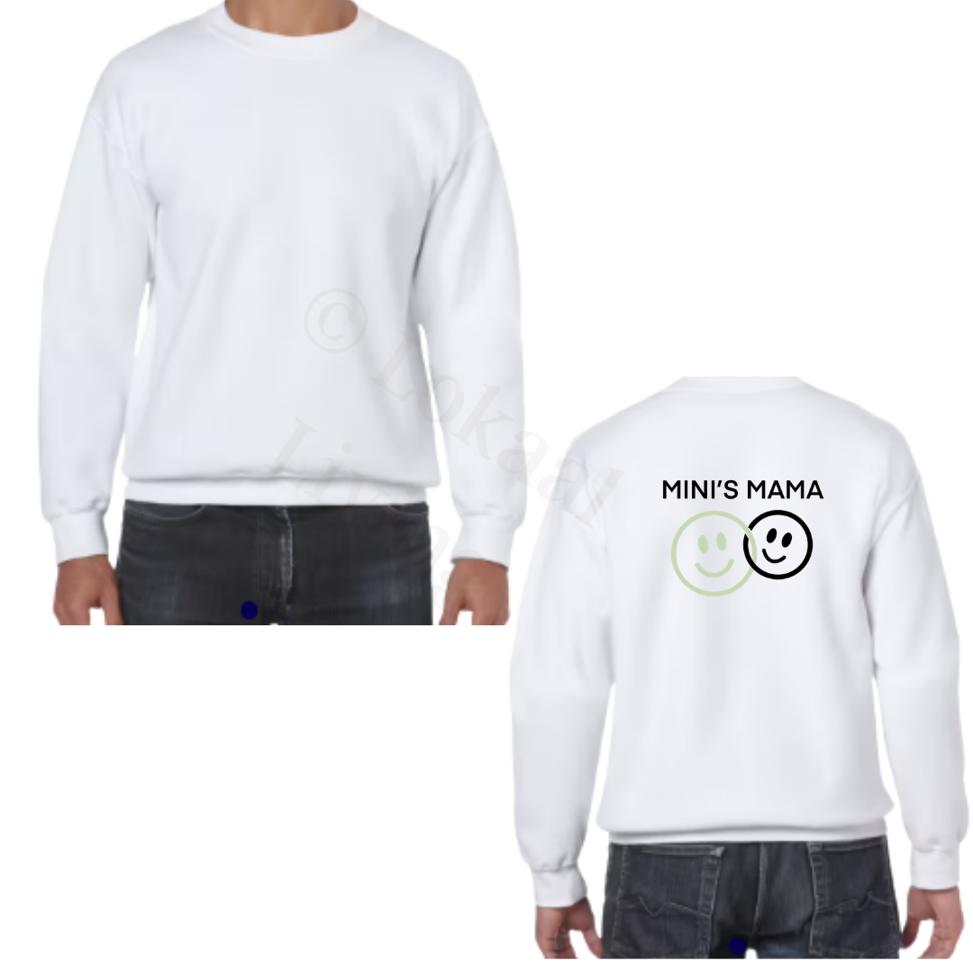 Sweater - Wit - volwassenen - (ontwerp naar keuze)