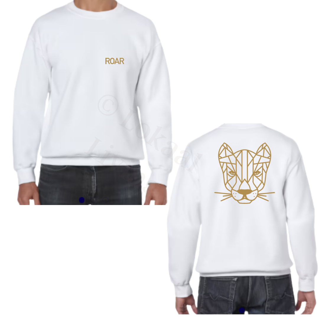 Sweater - Wit - volwassenen - (ontwerp naar keuze)