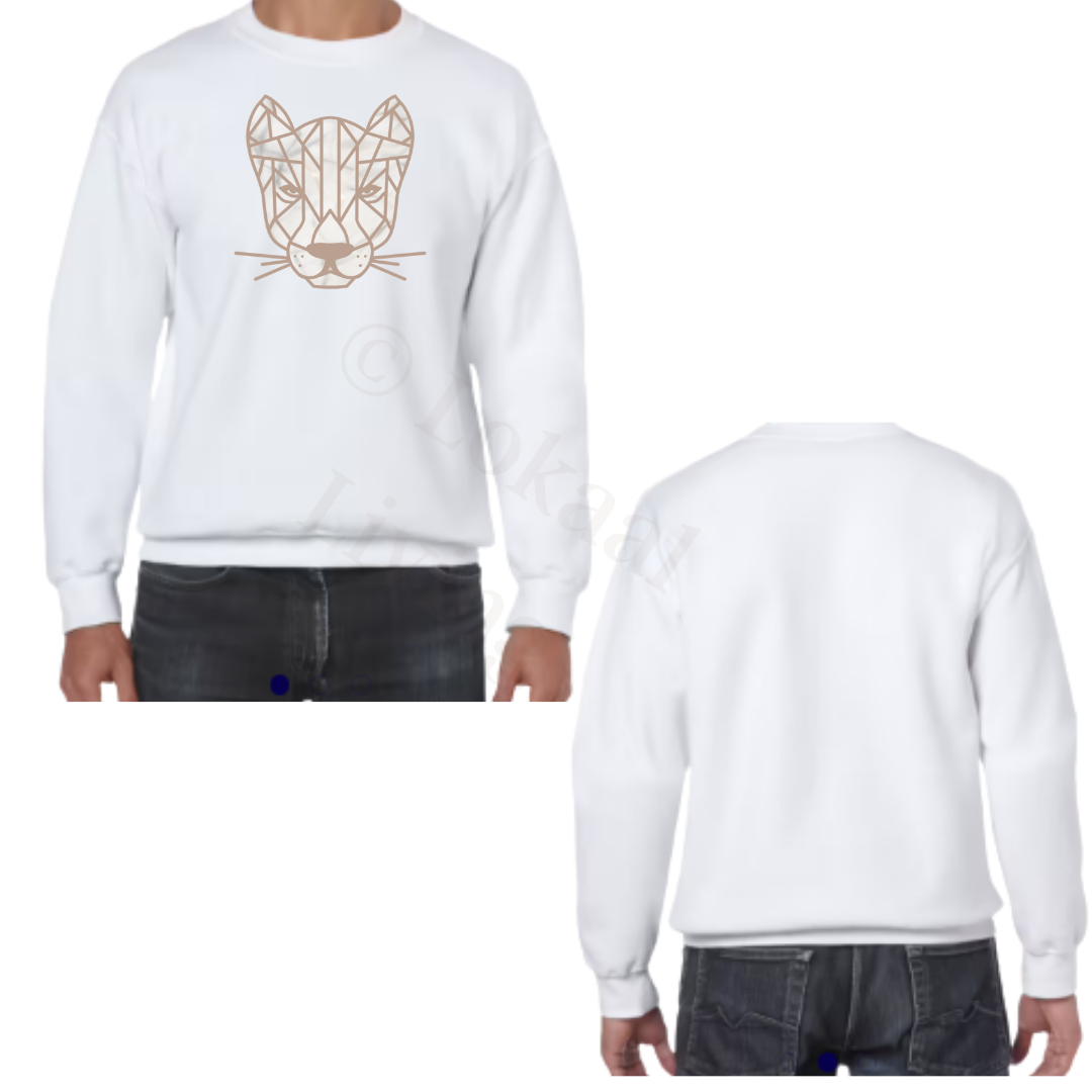 Sweater - Wit - volwassenen - (ontwerp naar keuze)