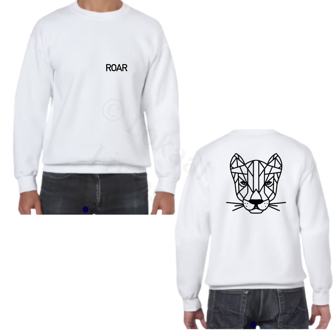 Sweater - Wit - volwassenen - (ontwerp naar keuze)