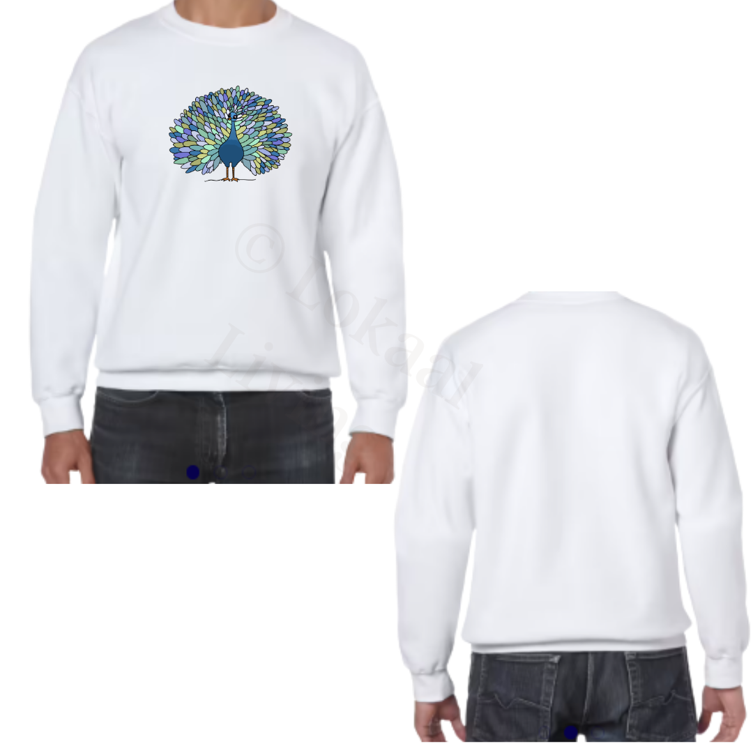 Sweater - Wit - volwassenen - (ontwerp naar keuze)