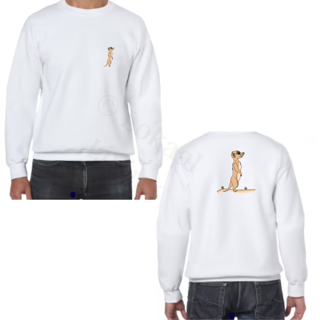 Sweater - Wit - volwassenen - (ontwerp naar keuze)