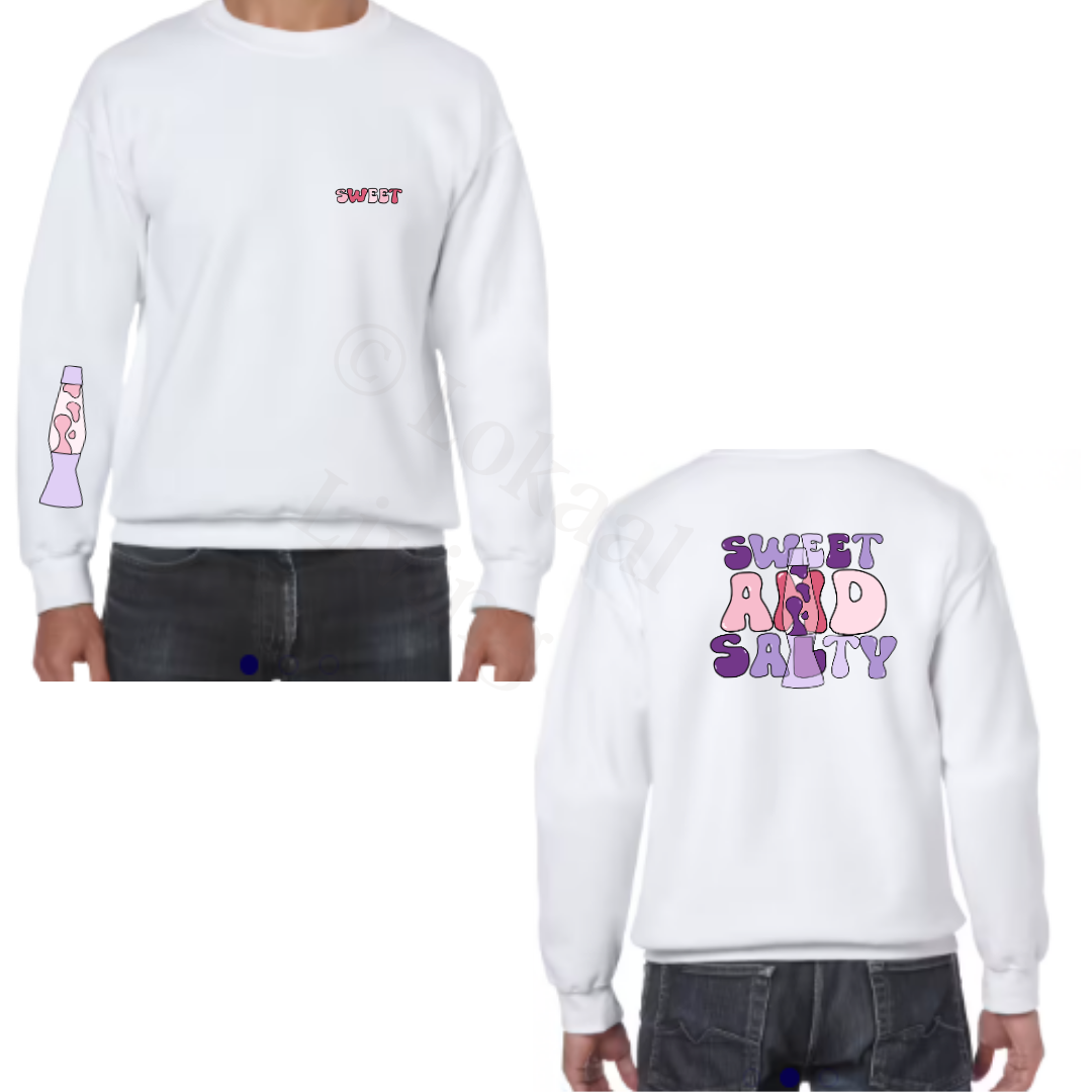 Sweater - Wit - volwassenen - (ontwerp naar keuze)