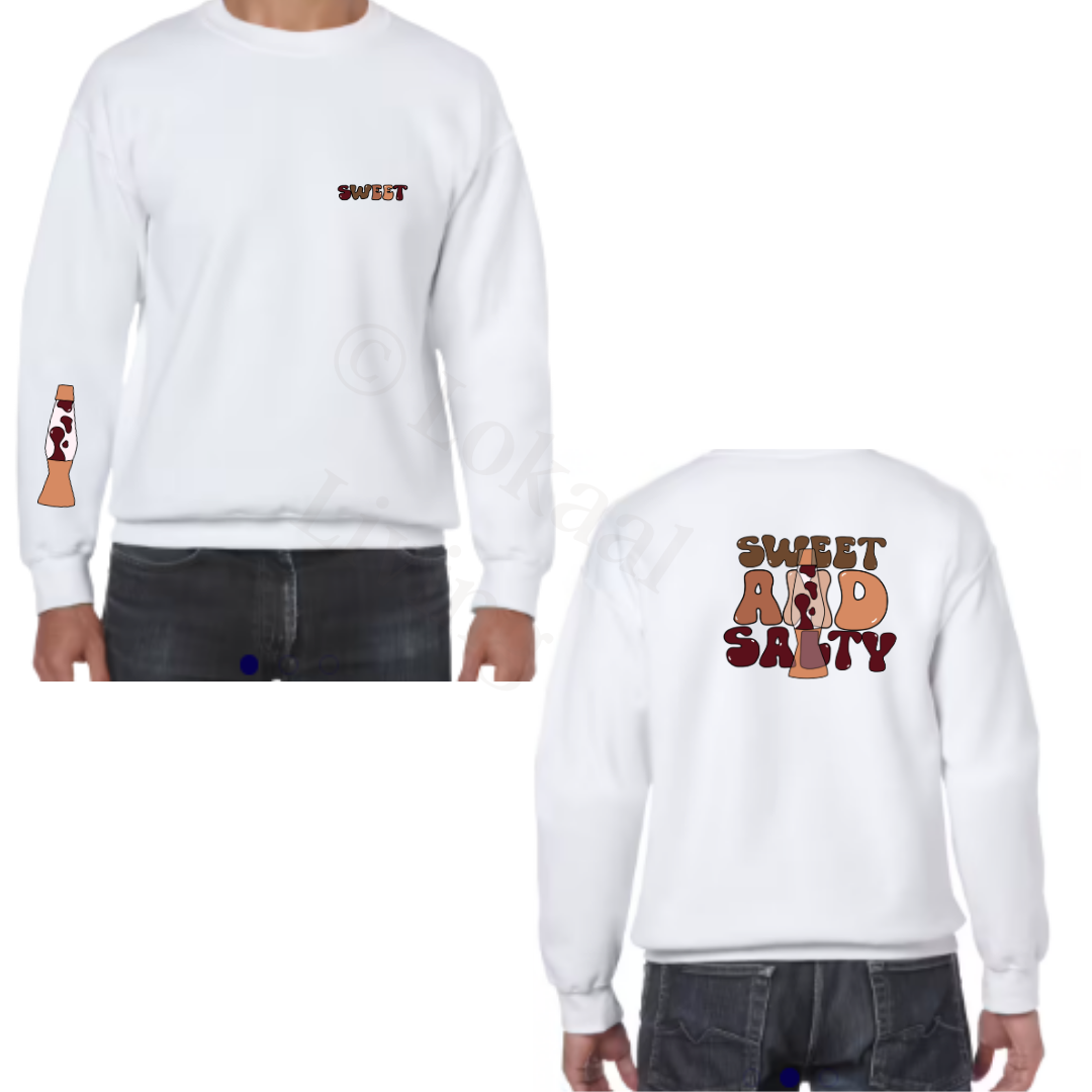 Sweater - Wit - volwassenen - (ontwerp naar keuze)