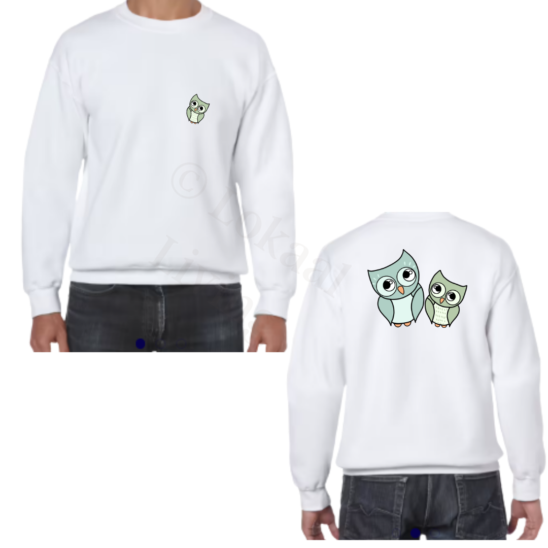 Sweater - Wit - volwassenen - (ontwerp naar keuze)