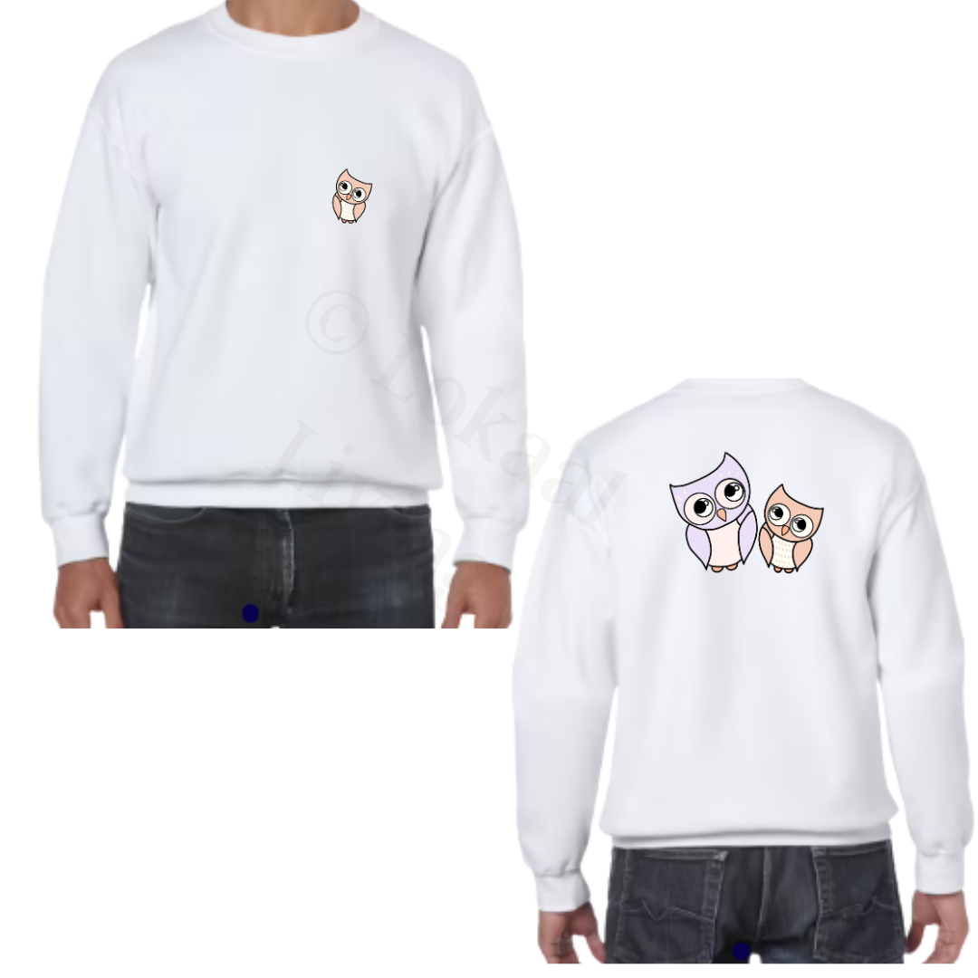 Sweater - Wit - volwassenen - (ontwerp naar keuze)