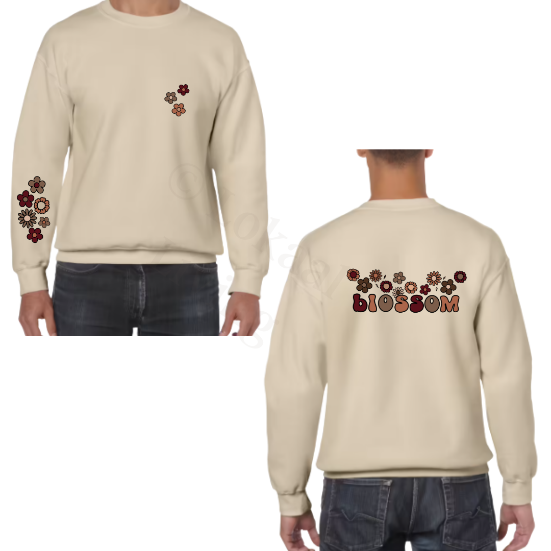 Sweater - zand - volwassenen - (ontwerp naar keuze)