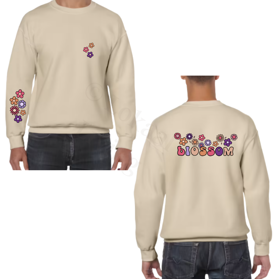 Sweater - zand - volwassenen - (ontwerp naar keuze)