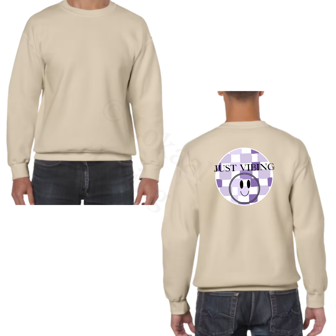 Sweater - zand - volwassenen - (ontwerp naar keuze)