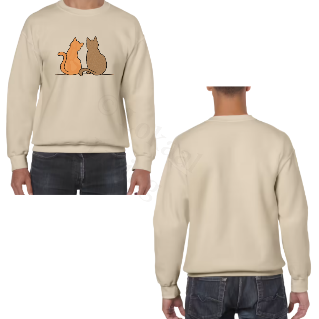 Sweater - zand - volwassenen - (ontwerp naar keuze)