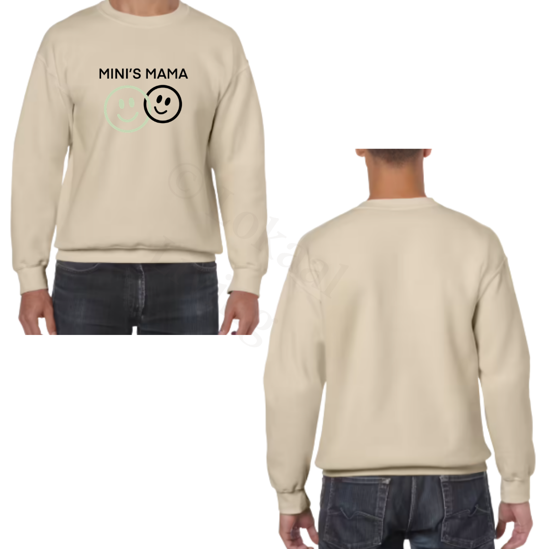 Sweater - zand - volwassenen - (ontwerp naar keuze)