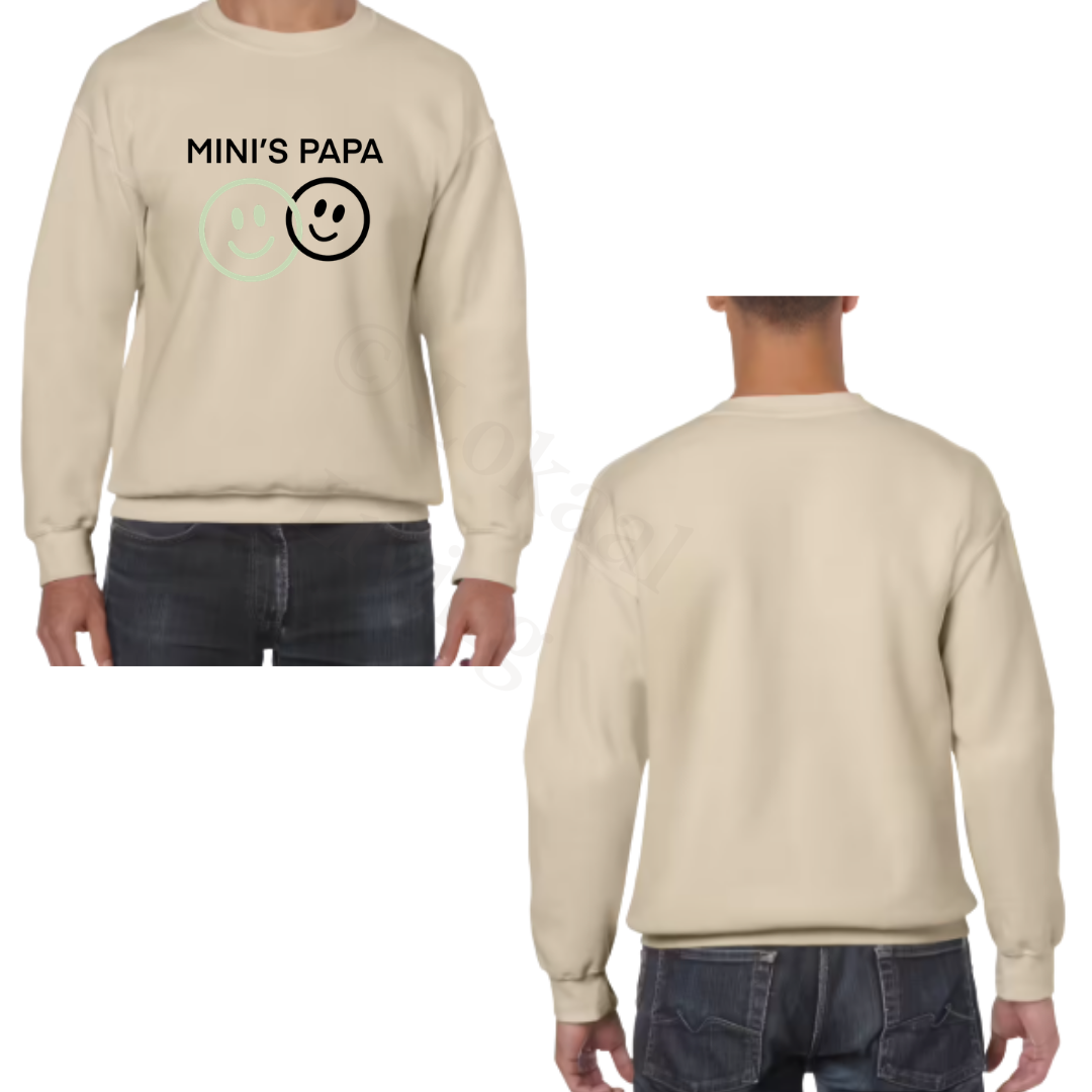 Sweater - zand - volwassenen - (ontwerp naar keuze)