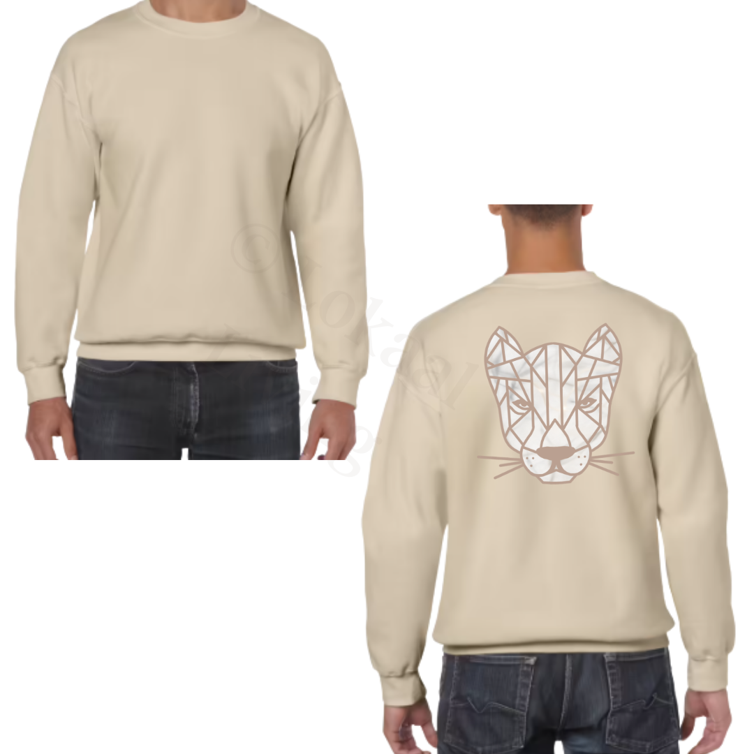 Sweater - zand - volwassenen - (ontwerp naar keuze)