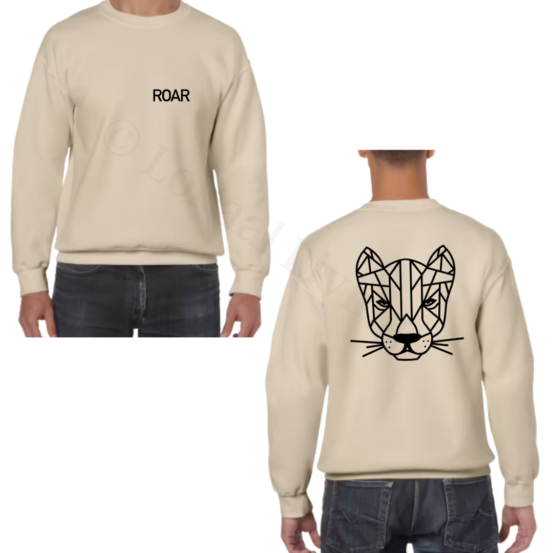 Sweater - zand - volwassenen - (ontwerp naar keuze)