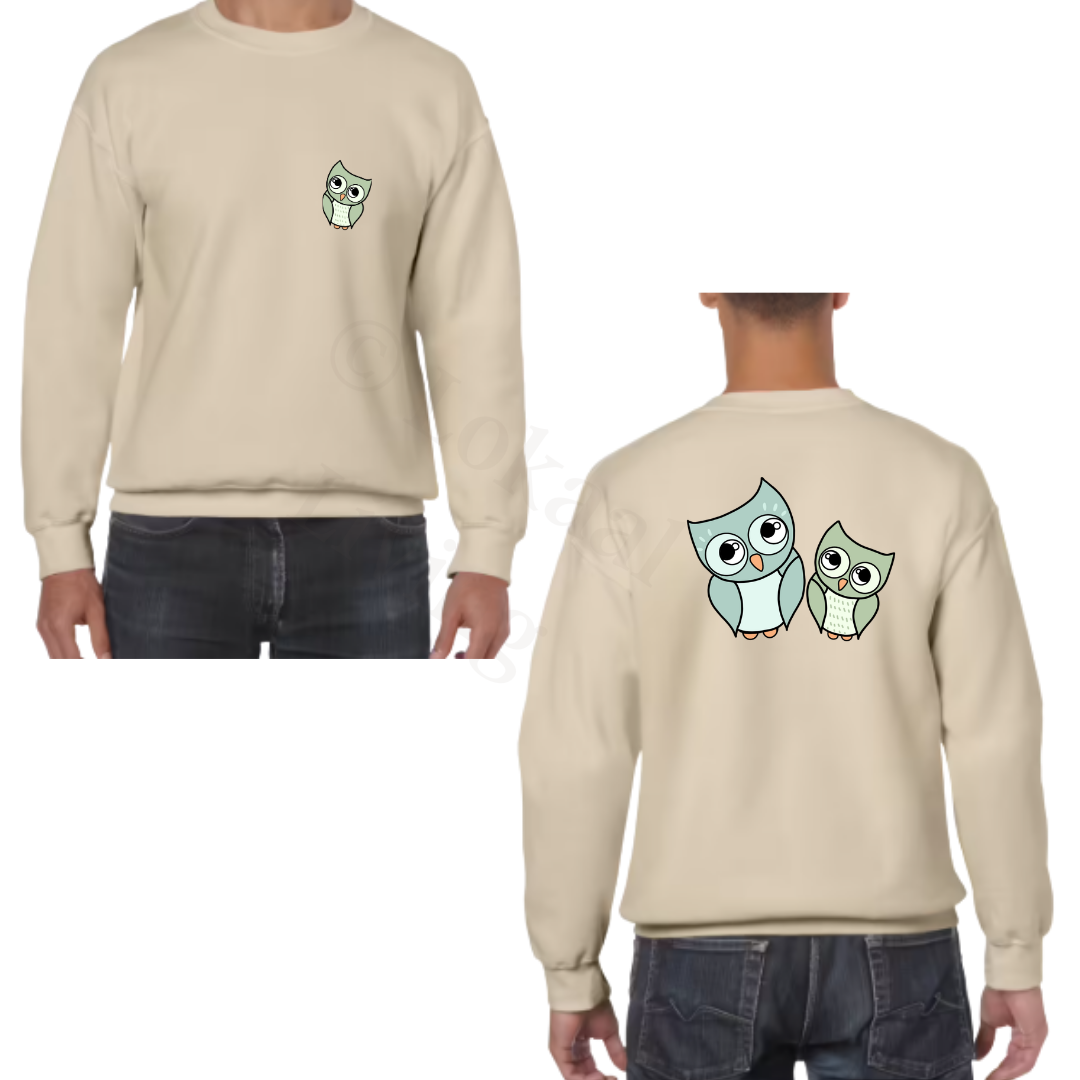 Sweater - zand - volwassenen - (ontwerp naar keuze)