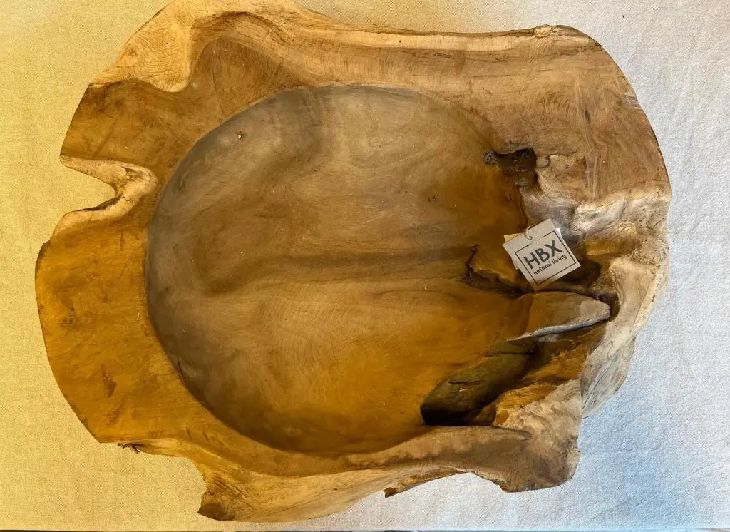 Teak houten schaal groot (one of a kind)