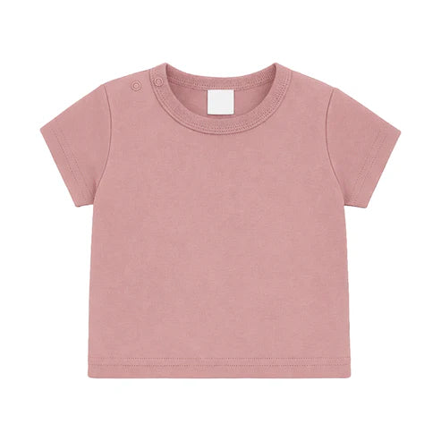 Shirt - maat 56-104 - Oudroze - (ontwerp naar keuze)