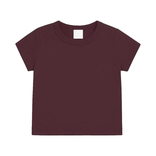 Shirt - maat 56-104 - Burgundy - (ontwerp naar keuze)