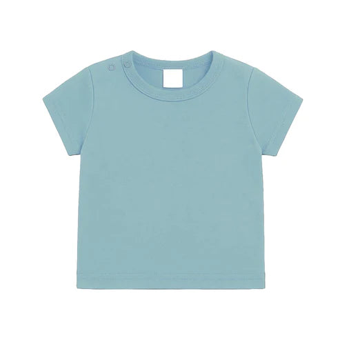 Shirt - maat 56-104 - blauw  - (ontwerp naar keuze)