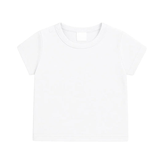 Shirt - maat 56-104 - Wit - (ontwerp naar keuze)