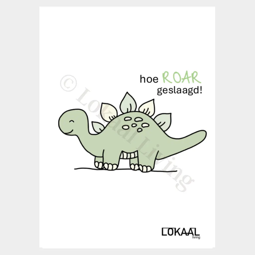 Wenskaart Hoeroar geslaagd