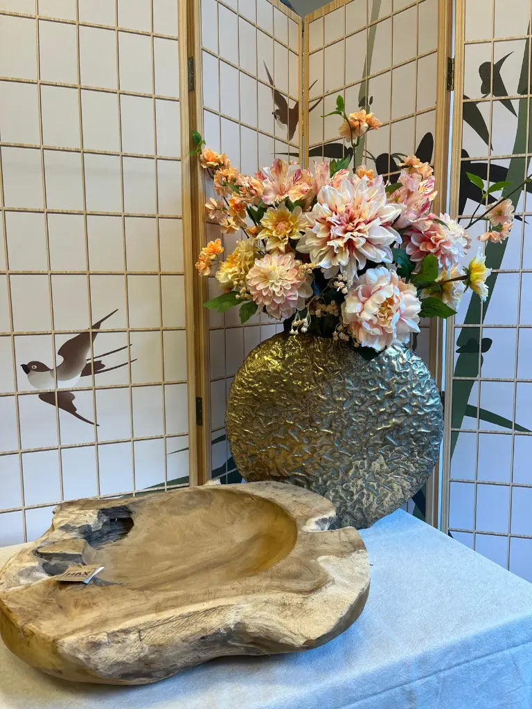 Teak houten schaal groot (one of a kind)