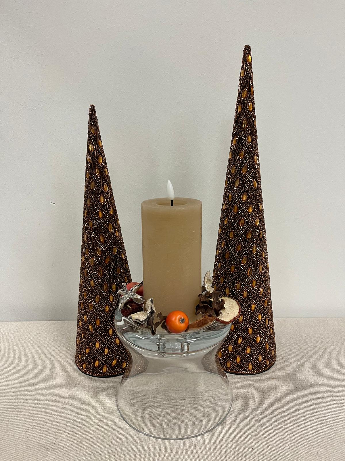 Kaarsenstandaard/decoglas Moby