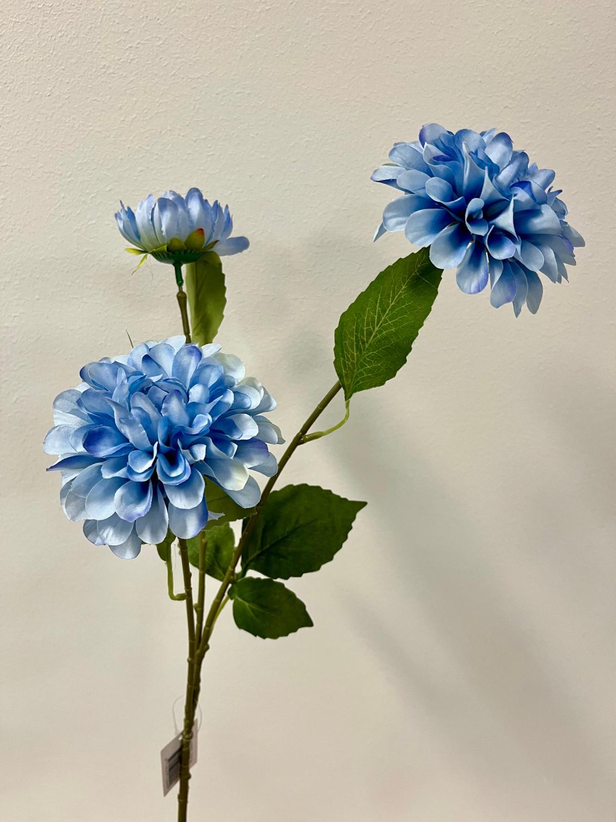 Dahlia blauw (kunstbloem)