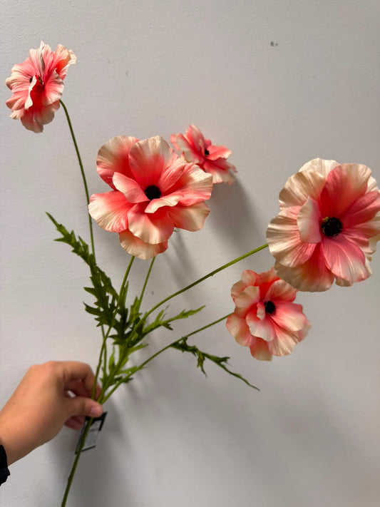 Cosmos koraal UV Kunstbloem