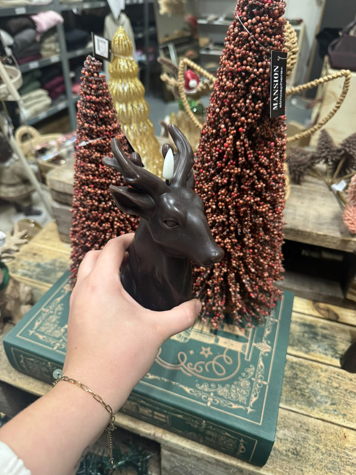 Ornament Kerstboom Bes Burgundy