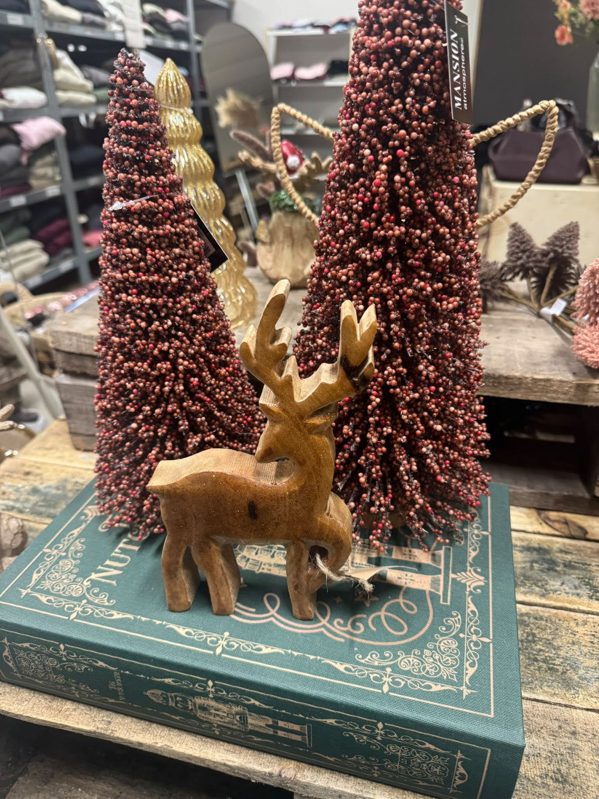 Ornament Kerstboom Bes Burgundy