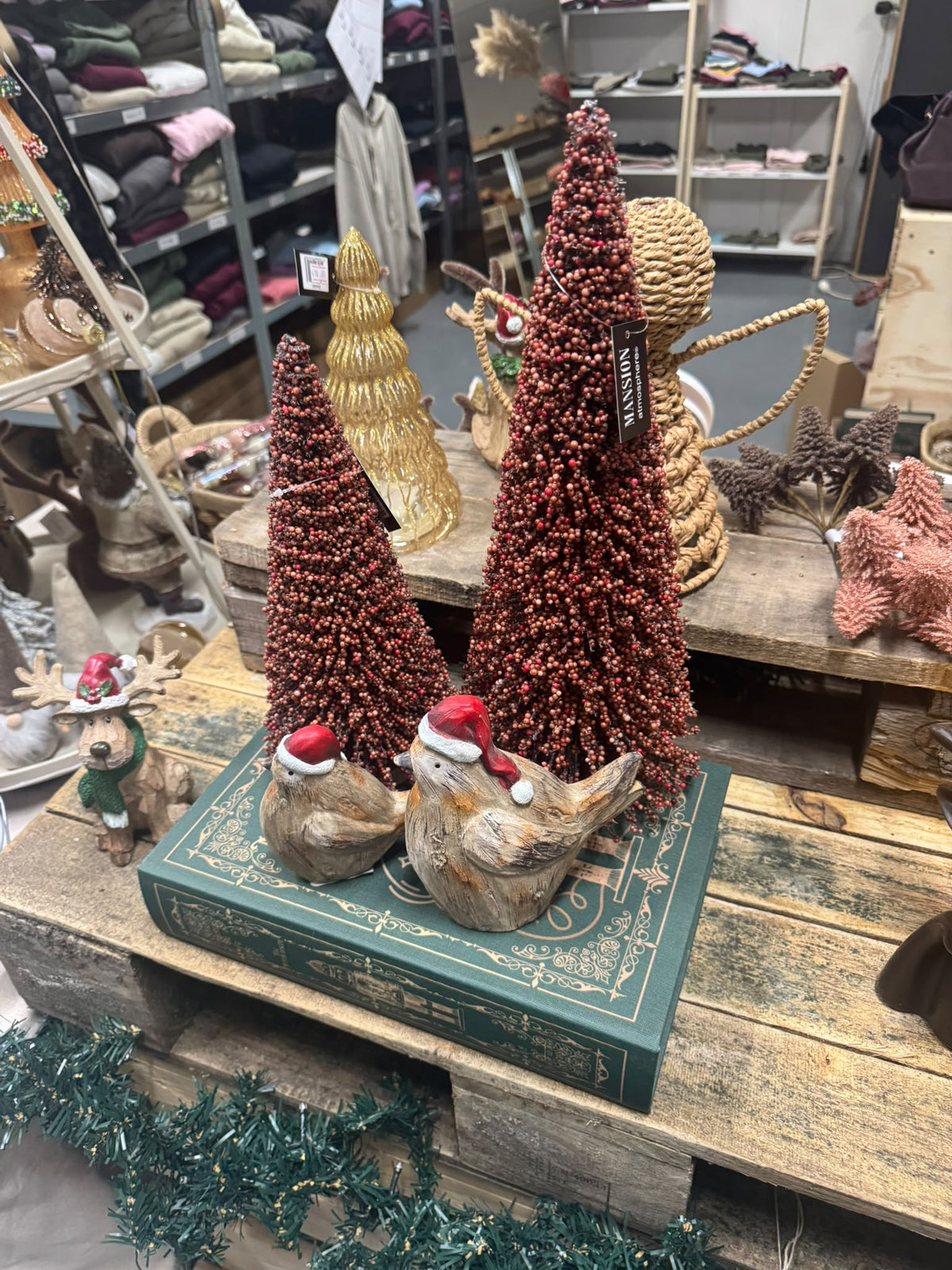 Ornament Kerstboom Bes Burgundy