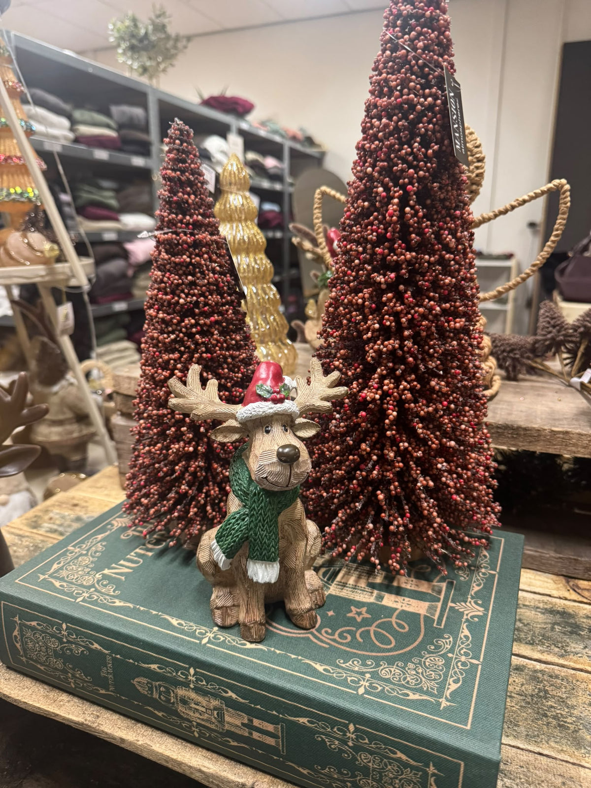 Ornament Kerstboom Bes Burgundy