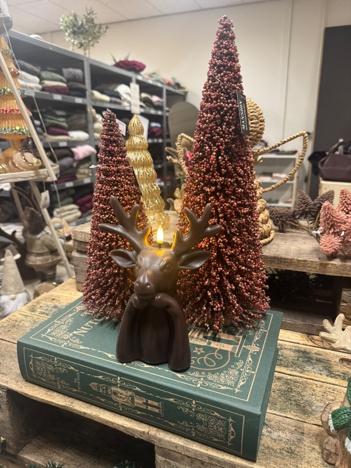 Ornament Kerstboom Bes Burgundy