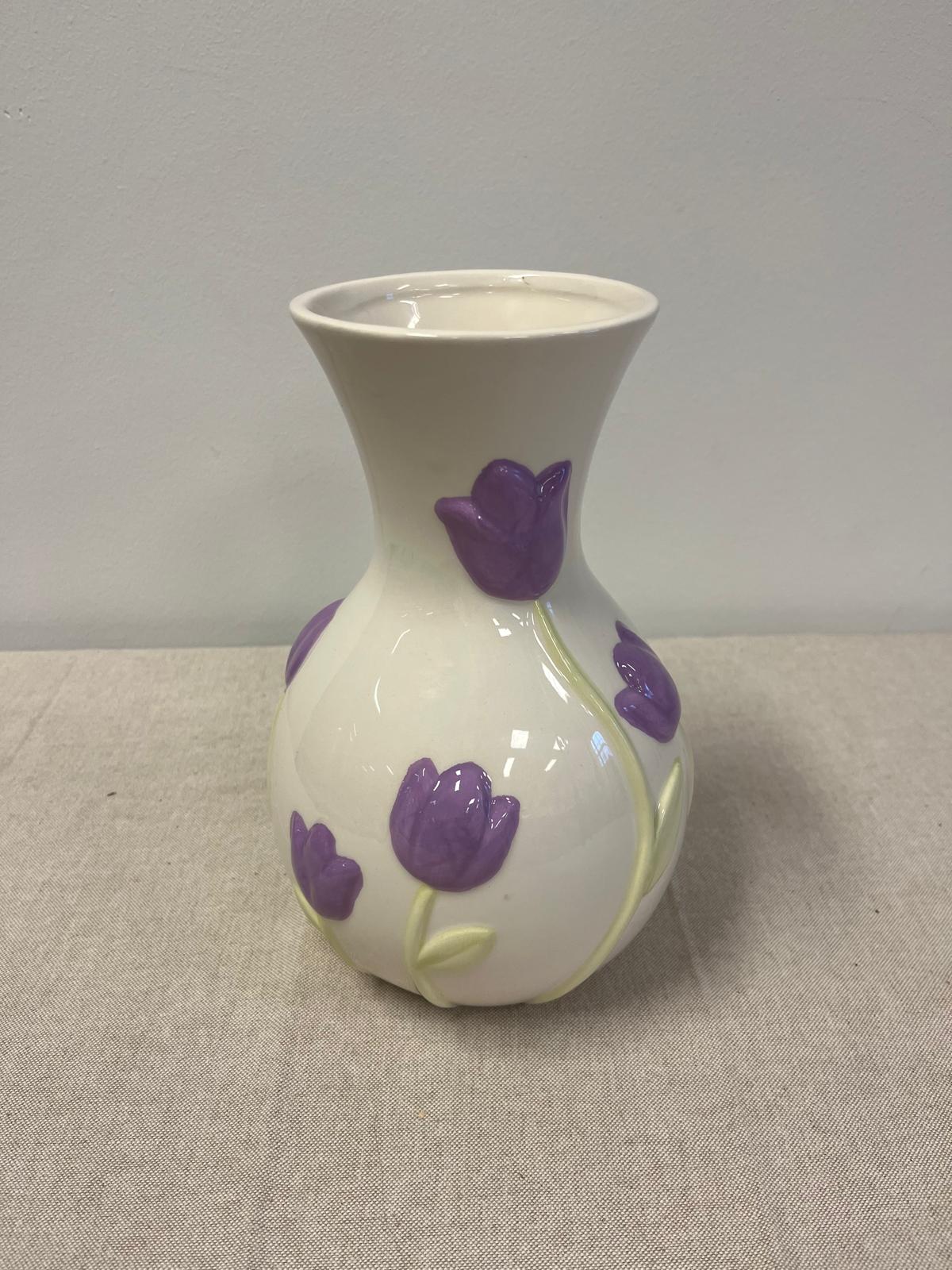 Vaas Fay (paarse tulpenprint)