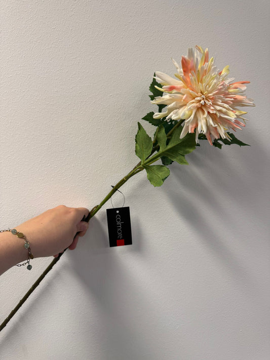 Dahlia blush perzik (kunstbloem)