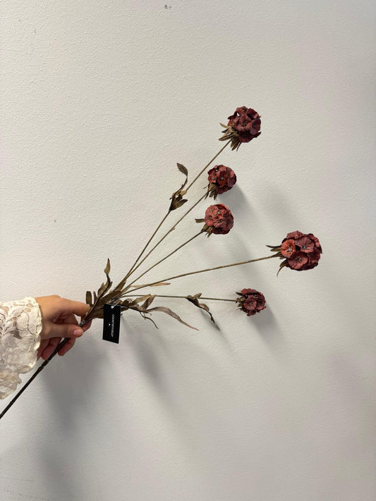 Scabiosa Plum (kunstbloem)