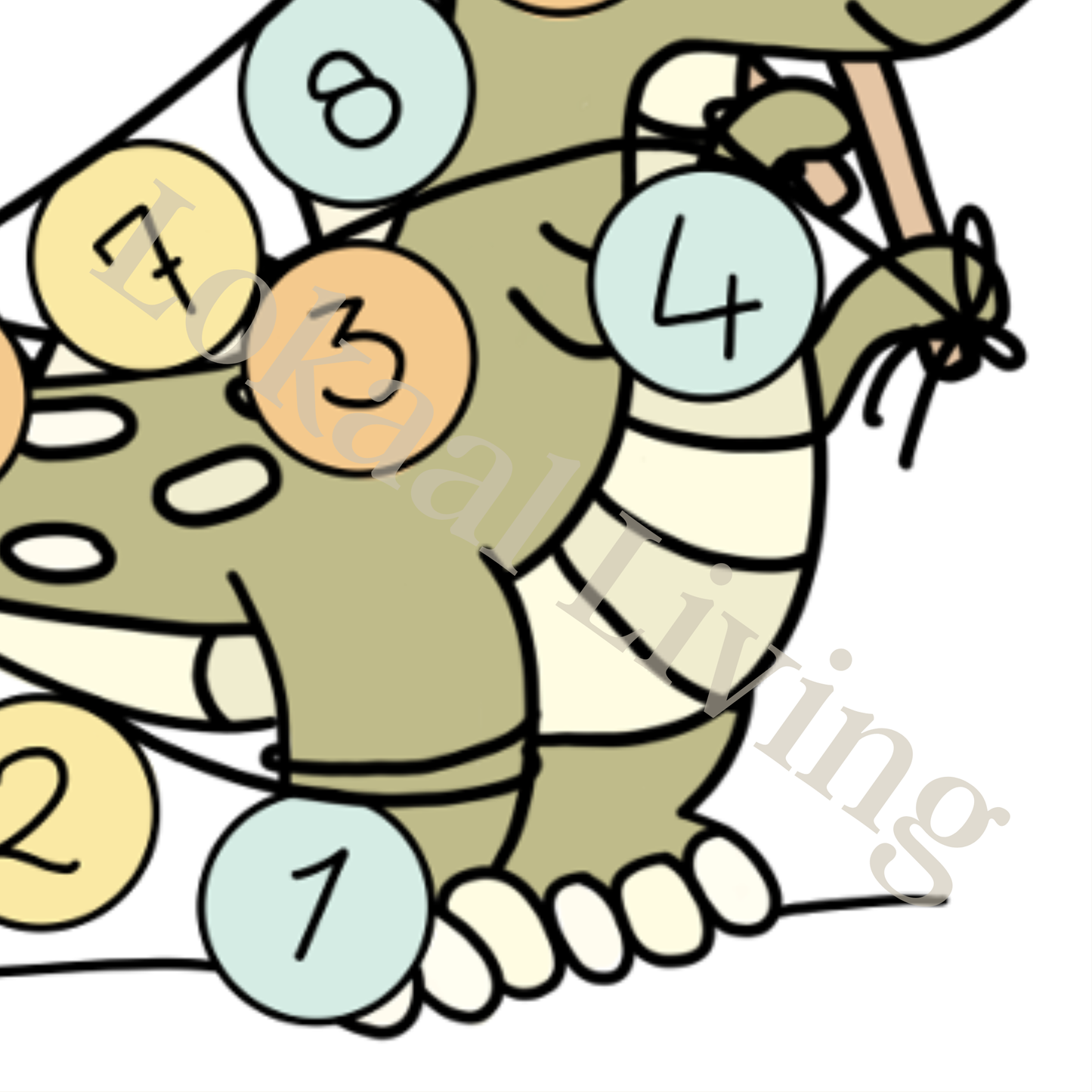 Aftelposter T-rex (Printable)