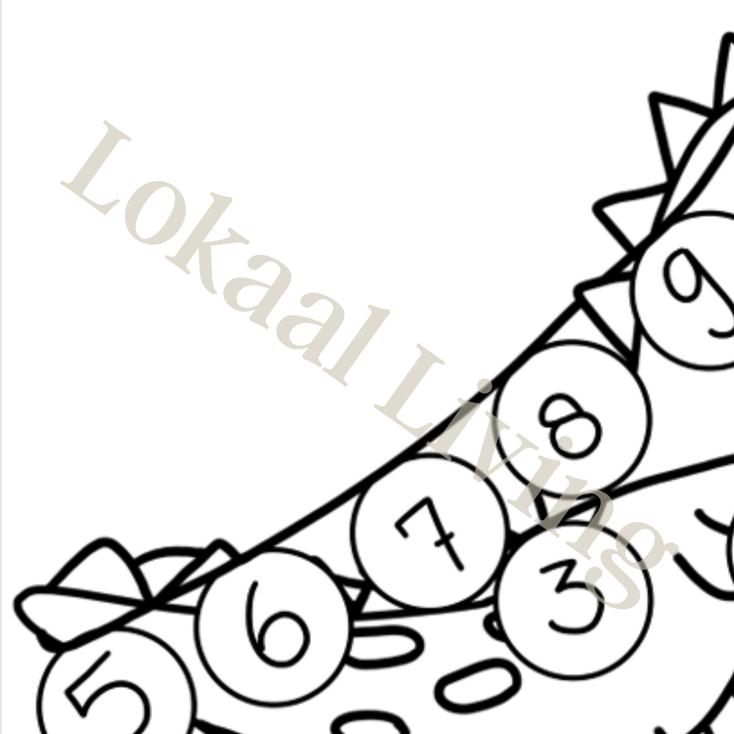 Aftelposter/kleurplaat t-rex (Printable)