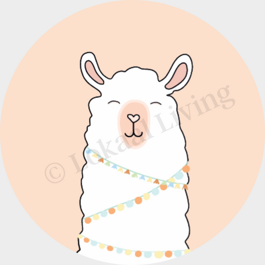 SALE muurcirkel Alpaca - 3mm dikte