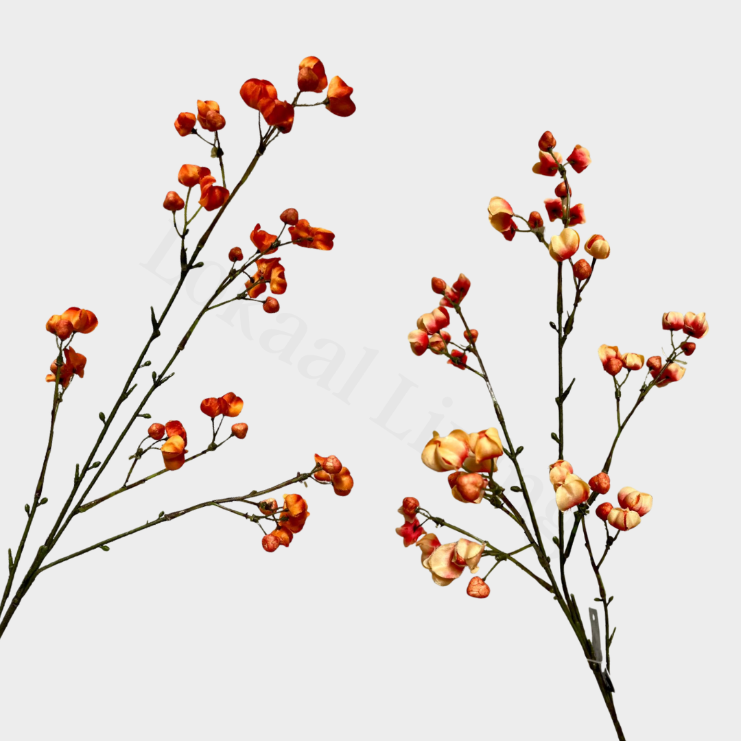 Bessentak in bloei (kunstbloem)